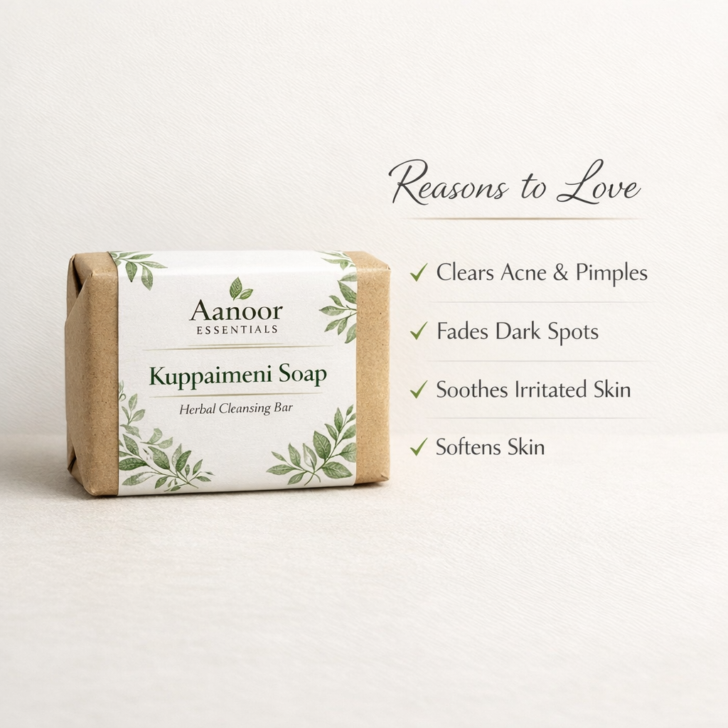 Kuppameni Herbal Soap – Natural Acne & Skin Care Bar