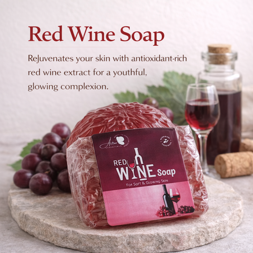 Red Wine Luxury Soap – Antioxidant-Rich Rejuvenating Skin Care Bar