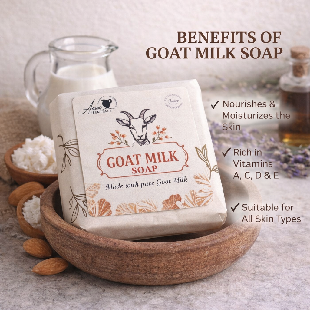 Premium Goat Milk Soap – Deeply Hydrating & Soothing Skin Care Bar
