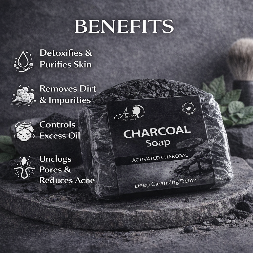 Activated Charcoal Detox Soap – Deep Pore Cleansing Skin Care Bar