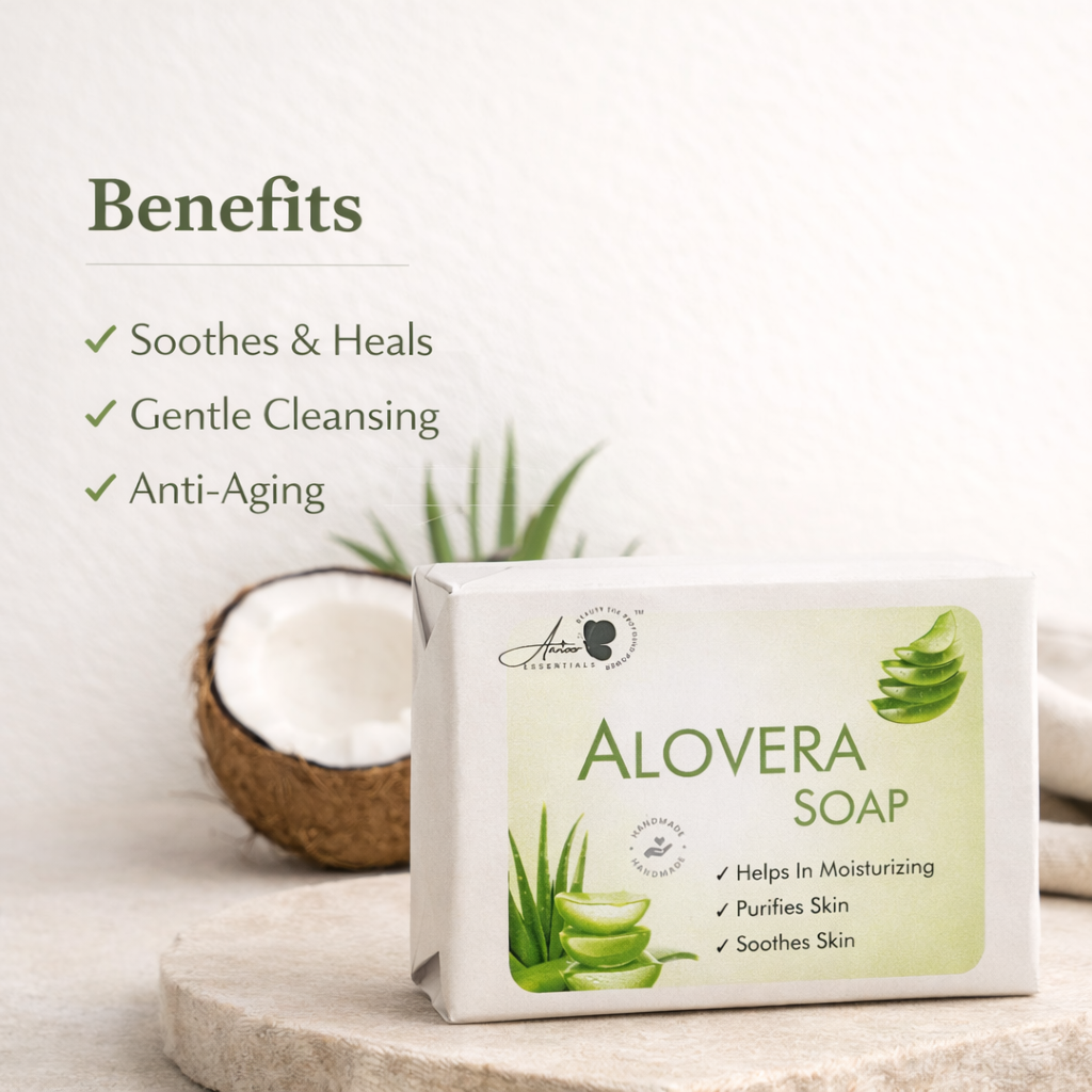 Aloe Vera Herbal Soap – Hydrating & Soothing Skin Care Bar