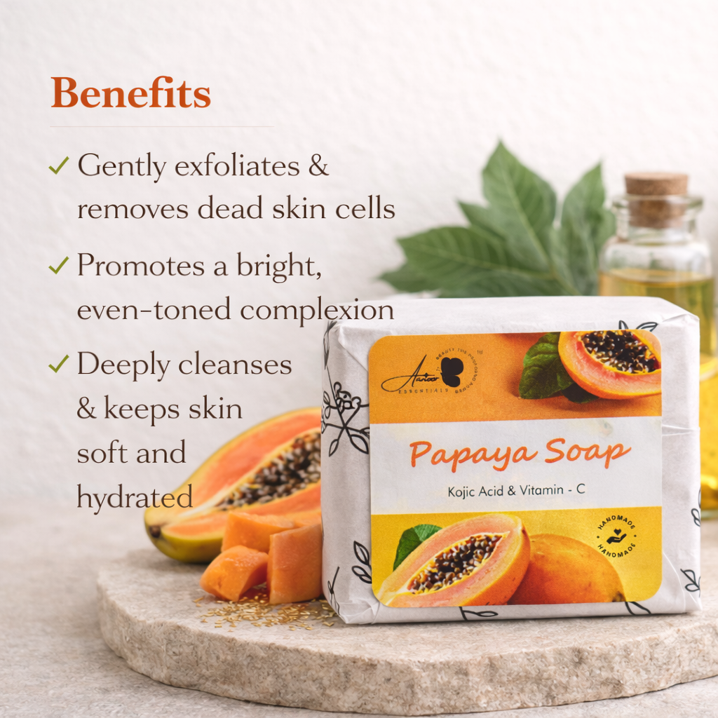 Papaya Herbal Soap – Brightening & Exfoliating Skin Care Bar