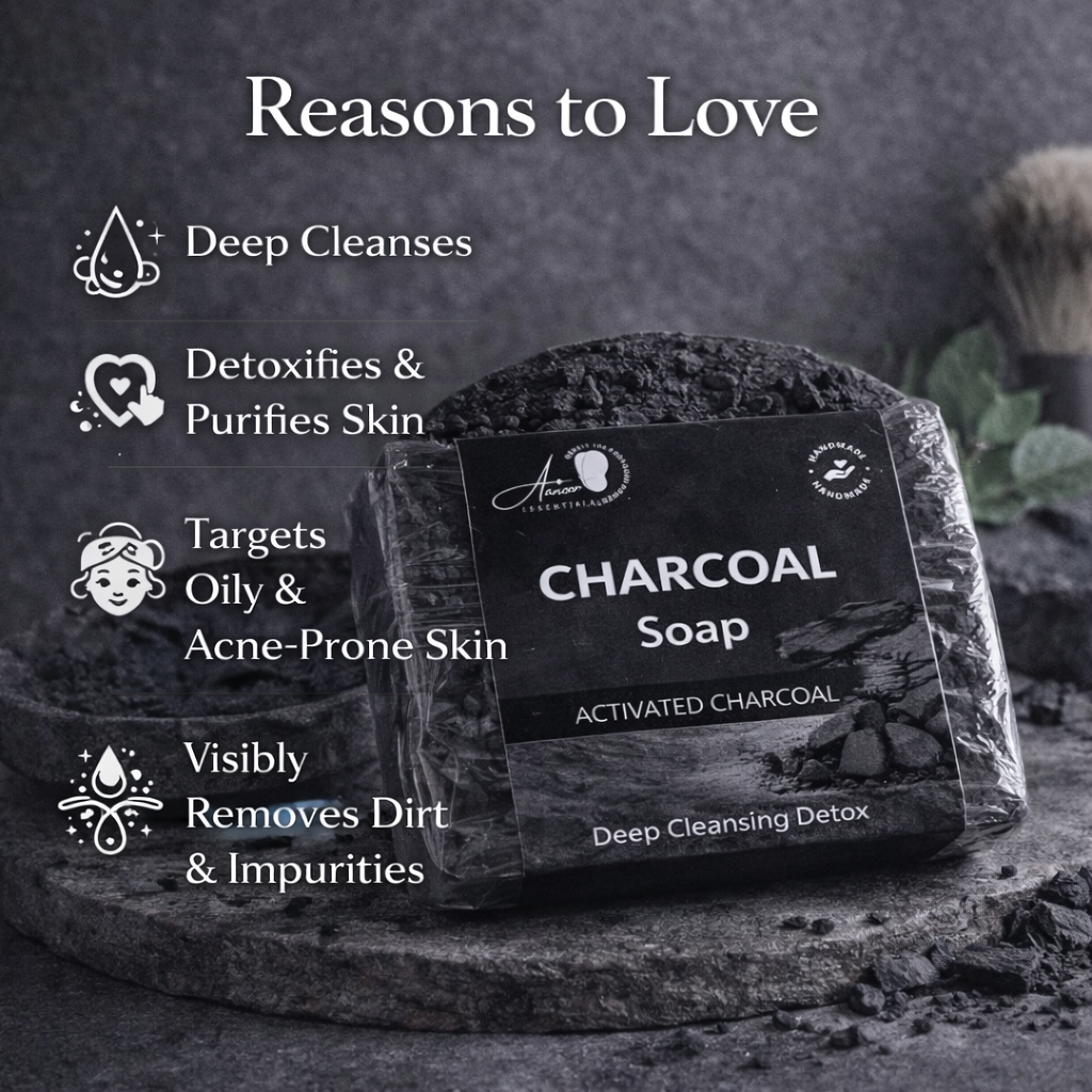 Activated Charcoal Detox Soap – Deep Pore Cleansing Skin Care Bar