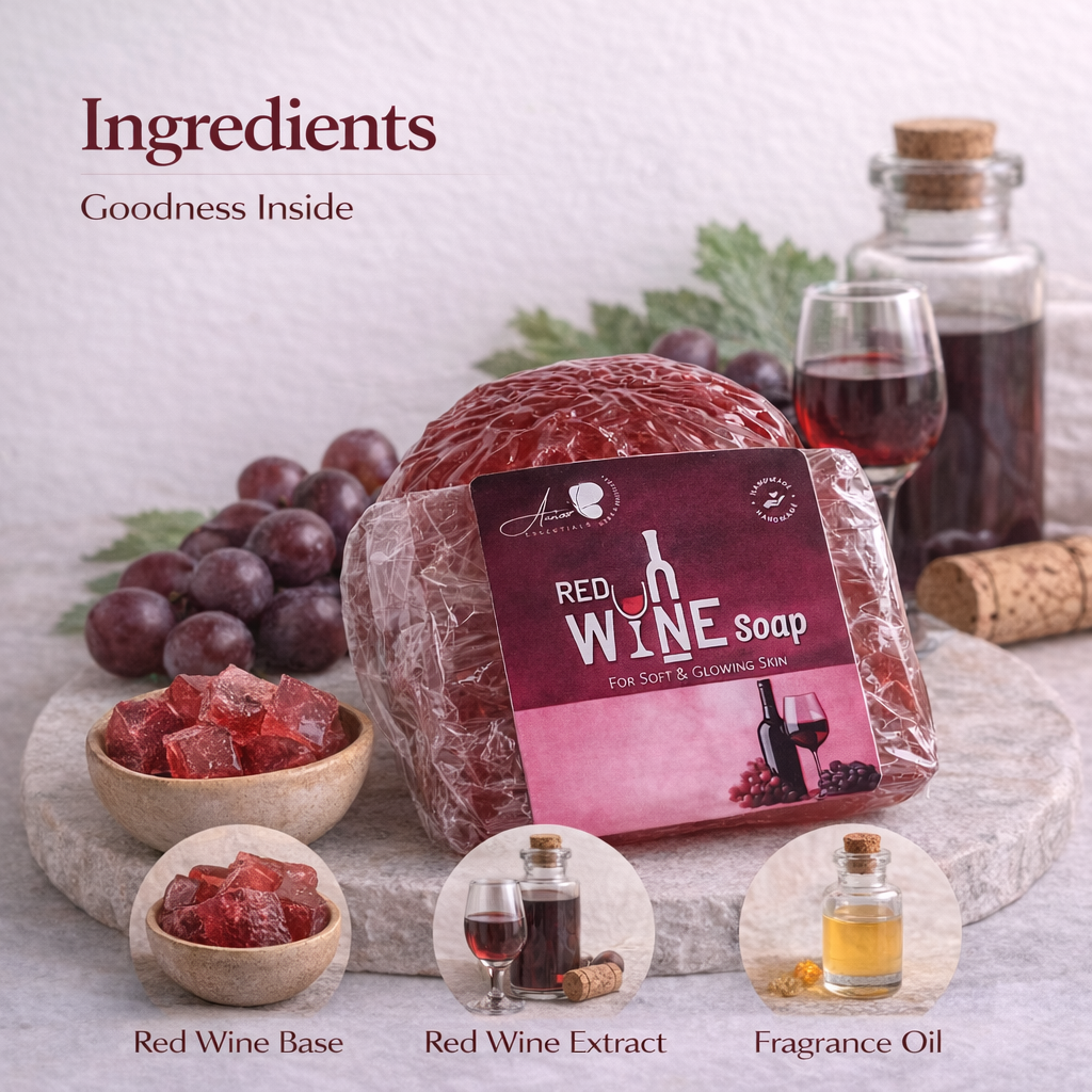Red Wine Luxury Soap – Antioxidant-Rich Rejuvenating Skin Care Bar