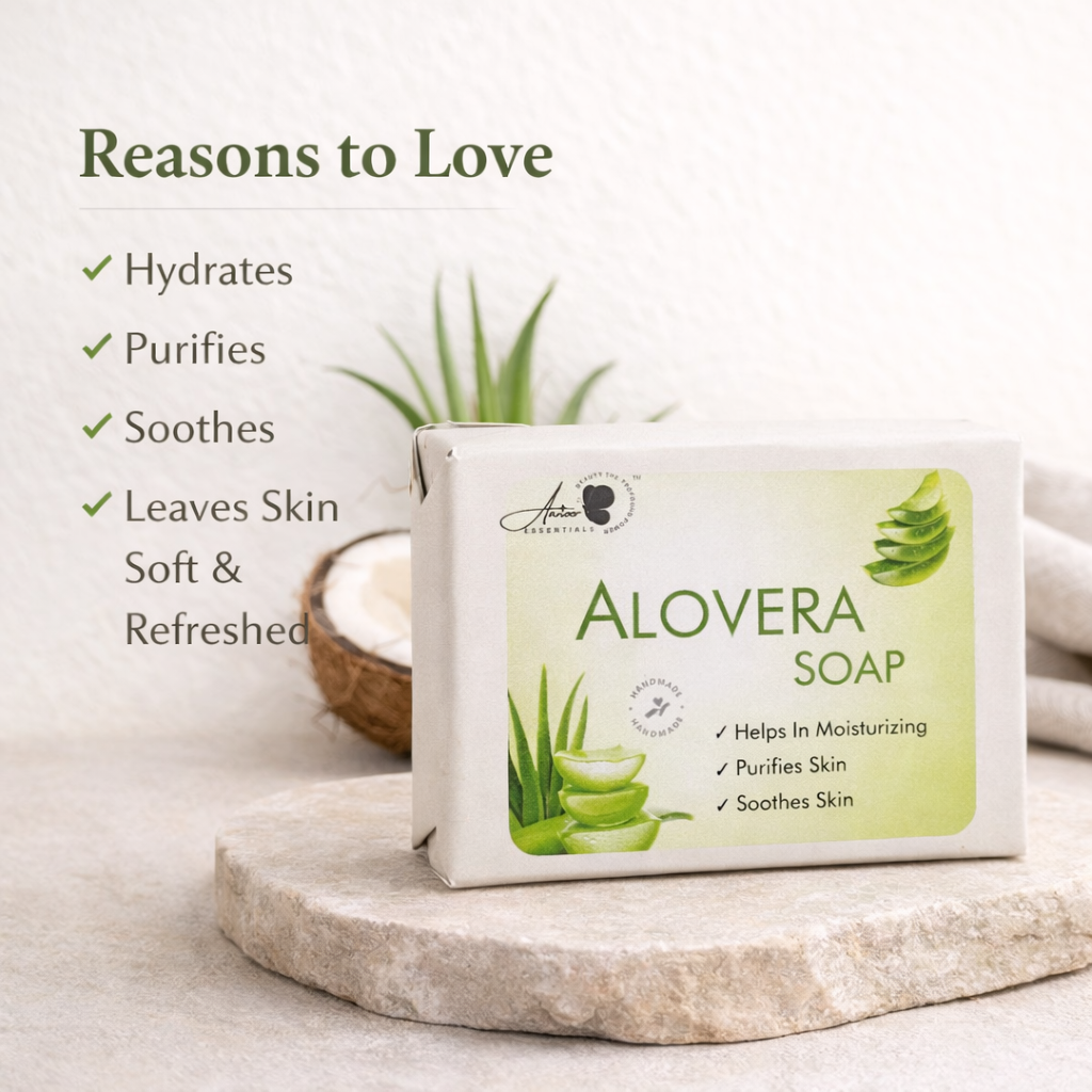 Aloe Vera Herbal Soap – Hydrating & Soothing Skin Care Bar