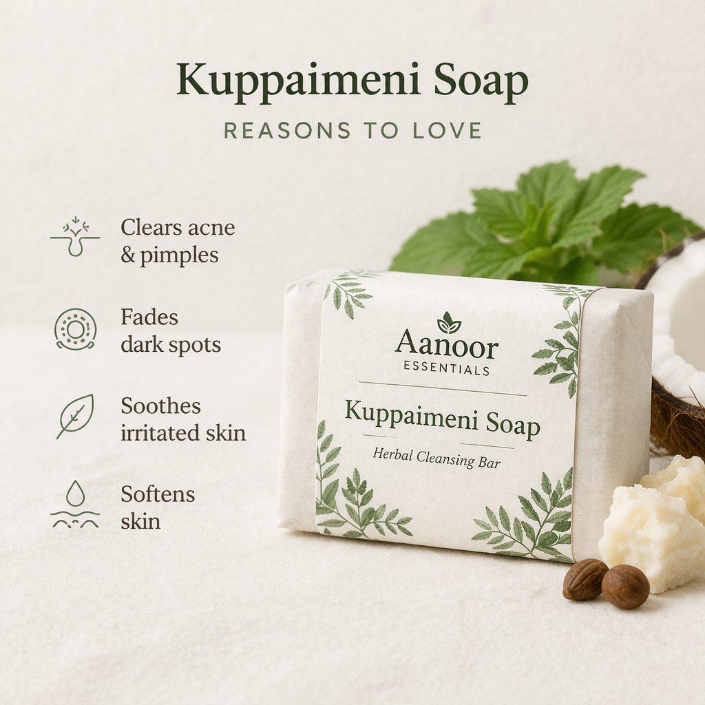 Kuppameni Herbal Soap – Natural Acne & Skin Care Bar