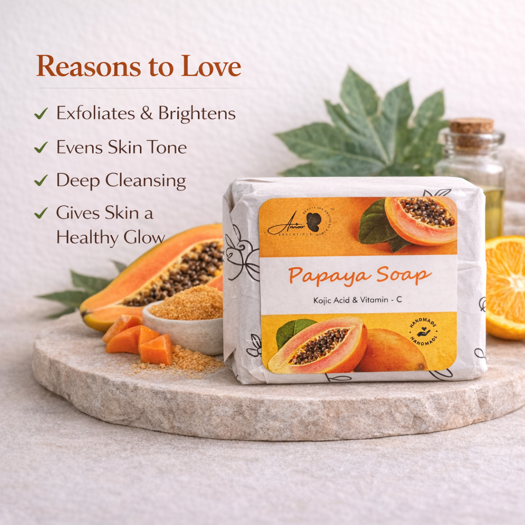 Papaya Herbal Soap – Brightening & Exfoliating Skin Care Bar