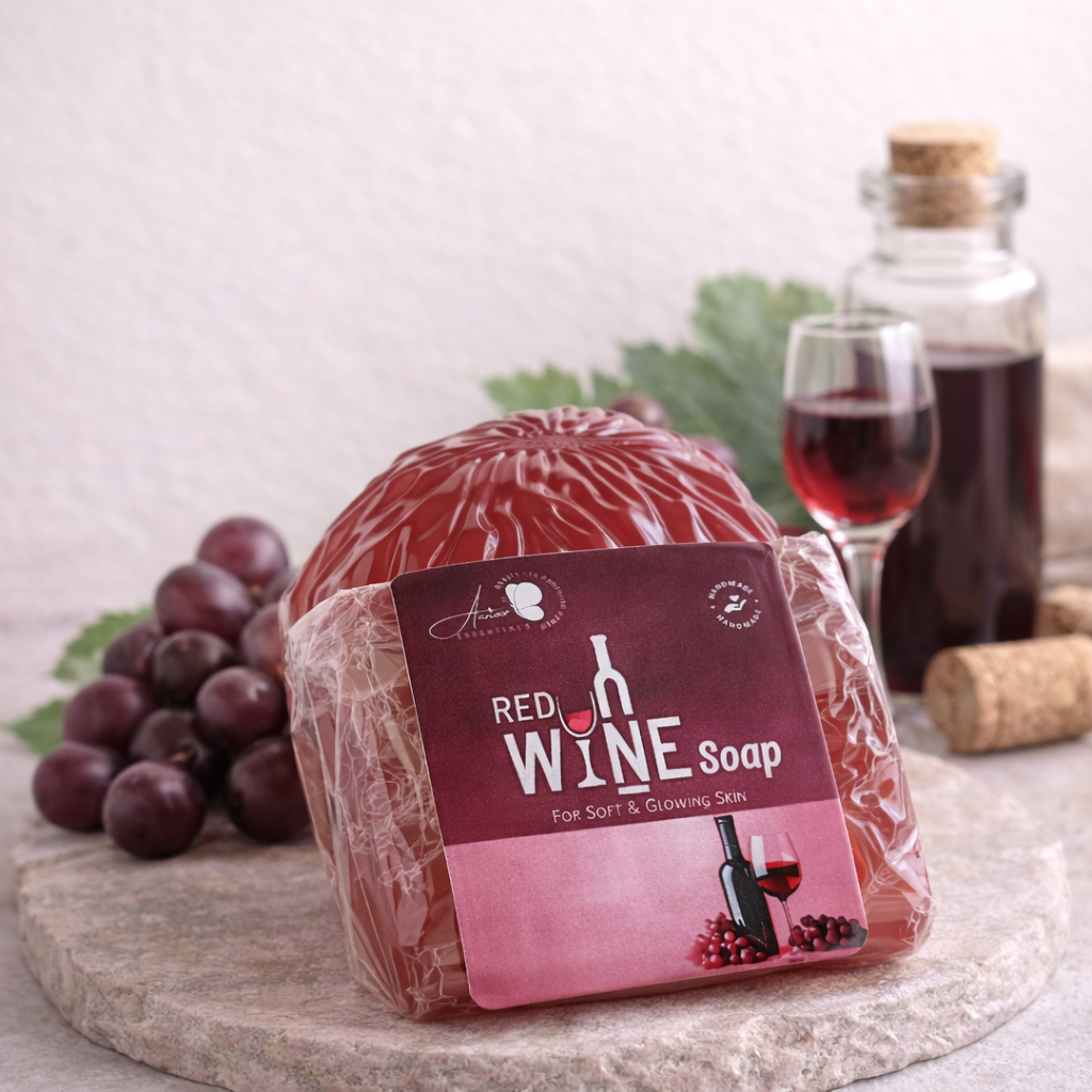 Red Wine Luxury Soap – Antioxidant-Rich Rejuvenating Skin Care Bar